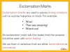 Exclamation Marks - Years 3 and 4 Teaching Resources (slide 3/16)